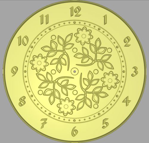 STL file of New Wall Clock #23 3d or engrave - Model for CNC Router Machine