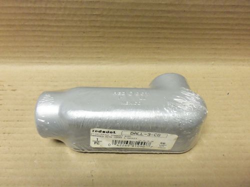 NEW RED DOT CONDUIT BODY, DALL-3-CG, 1&#034; LL-STYLE CONDUIT BODY W/COVER &amp; GASKET