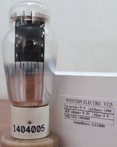 VT25 Western Electric White Ceramic Base Amplitrex1000Tested #1404005