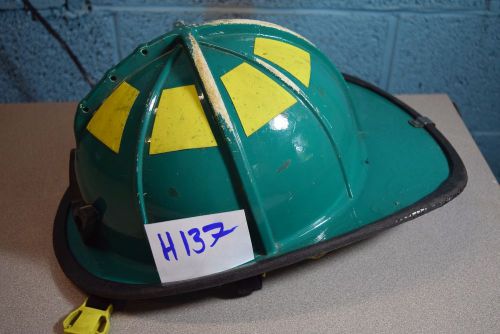 Green cairns 1010 helmet+liner firefighter turnout bunker fire rescue gear h137 for sale