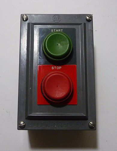 Push button start stop control station allen bradley 800-2ha4r for sale