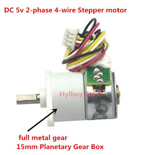 DC 5v 6v 2-phase 4-wire Stepper motor full metal gear box Planetary geared motor