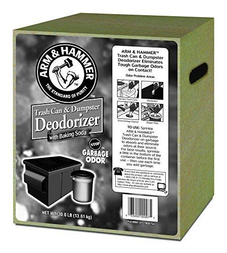 Arm &amp; Hammer  33200-00007 Trash Can and Dumpster Deodorizer  30 lbs