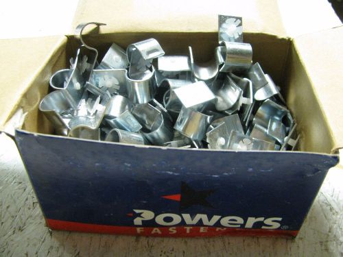 BOX OF 100 POWERS FASTENERS 55054 3/8&#034; STICK-E BX CLIP, NEW