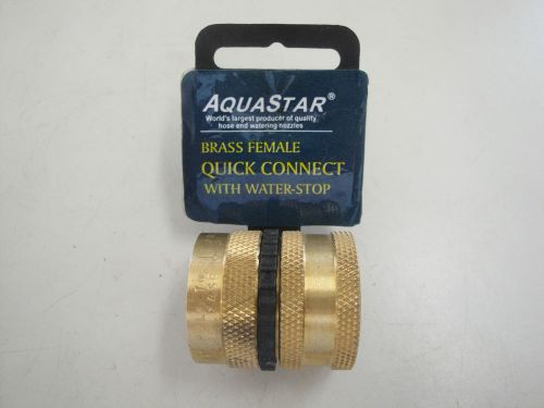 Pressure Washer 3/4&#034; Female (NPT) Brass Quick Connect Coupler with water stop