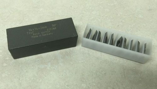 10 NEW 14x14x2mm CARBIDE REVERSIBLE KNIFE BLADES-T04F-#013260 - 30 Degrees(E-8