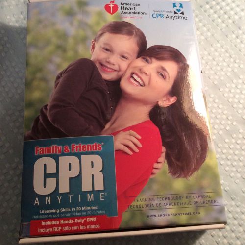 CPR Anytime Family &amp; Friends Mini Anne American Heart Association w Manikin