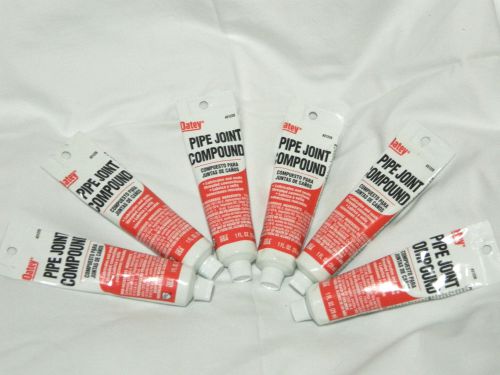 Pipe Joint Compound 1 Lot Of 6 Tubes 1 Ounce Each Grey
