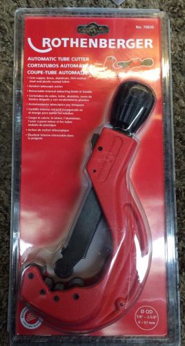 NEW Rothenberger 70030 Automatic Size-1 Tube Cutter  1/4 to 2-5/8-Inch