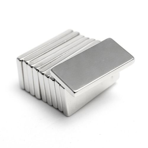 New N35 Super Strong Block Fridge Magnets Rare Earth Neodymium 20x10x2mm 10 Pcs