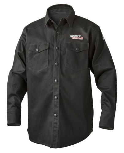 Lincoln Black Fire Retardant FR Welding Shirt Size large