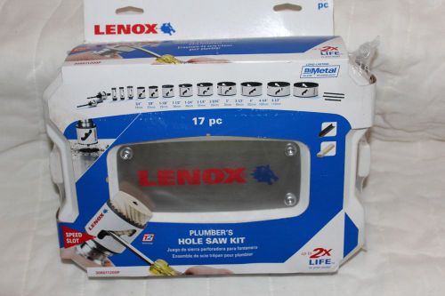 Lenox tools bi-metal speed slot plumbers hole saw, 17-piece kit #308011200p for sale