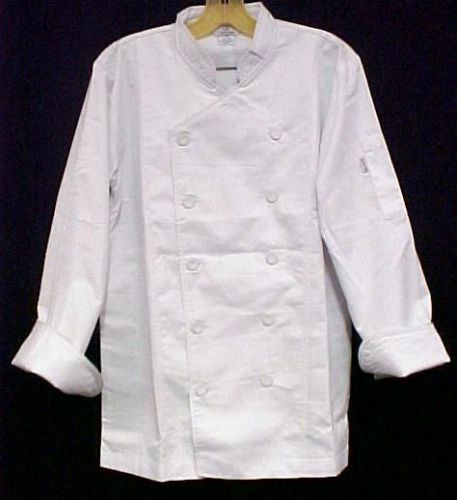 White Chef Coat CIA Culinary Institute America Double Breasted XL Style 9602