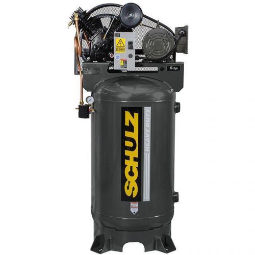 Schulz model 580vv20x-1, 5hp, two stage, 80 gallon single phase air compressor for sale