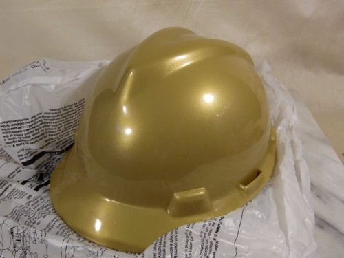 NEW MSA V-GARD Hard Hat Protective Helmet - Gold - Medium
