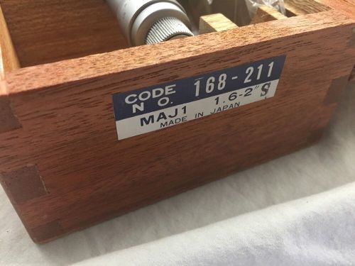 Mitutoyo Holetest Bore Micrometer 168-211, 1.6&#034;-2&#034; Range .0002 Divisions