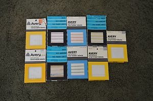 Lot of Vintage Avery Office File Folder Self-Adhesive Labels S-620, FF-3, S-6432
