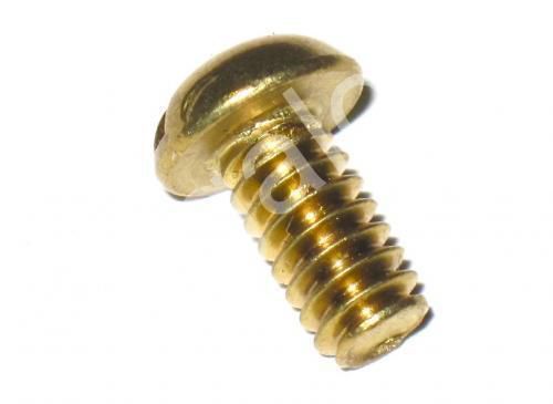 Brass screw 10-24 x 3/8&#034; round head slotted for faucet repair (3 pack) new for sale