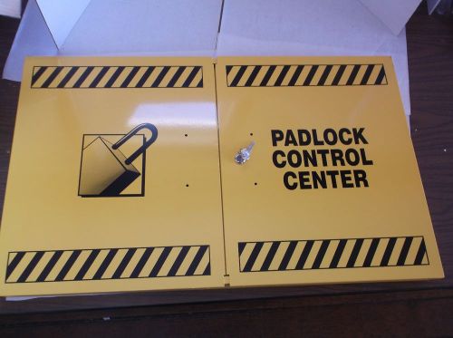 New display specialists 1176 lockout station, unfilled, black/yellow (i13t) for sale