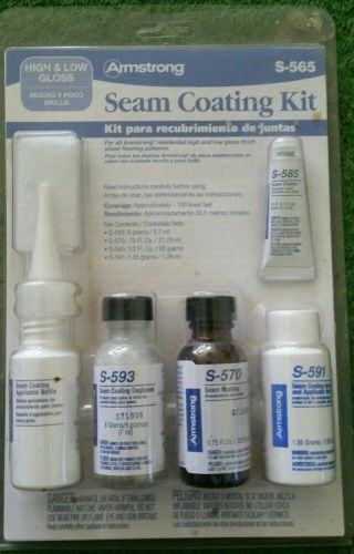 Armstrong Seam Coating Kit S-565 High &amp; Low Gloss Deglosser Cleaner Accelerator