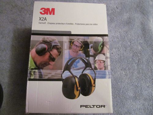 3M Peltor X-Series Over-the-Head Earmuffs, NRR 24 dB, One Size Black/Yellow
