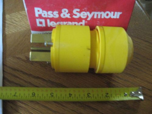 Pass &amp; seymour d0631 plug, 30a, 250v, 6-30p, 2p3w, yellow, for sale