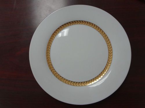 Retroneu imperial gold 491b 7 1/2&#034; porcelain salad plates (4) #899 for sale