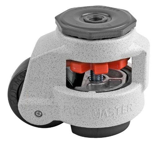 Footmaster gd-80s-1/2 nylon wheel and nbr pad leveling caster, 1100 lbs, stem for sale
