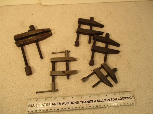 (5) Machinist Screw Clamp s, (2) Lufkin # 910E, (3) Unmarked, All similar Types