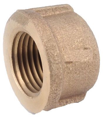 Anderson metals corp inc 738108-04 red brass threaded pipe cap-1/4&#034; brass cap for sale