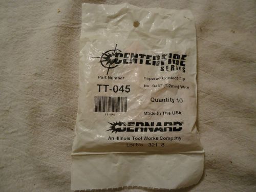 BERNARD CENTER FIRE .045 LONG TAPPERED CONTACT TIP TT-045