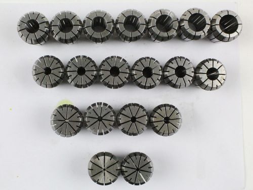19pc er32 spring precision 2mm-20mm collet set for workholding cnc chuck milling for sale
