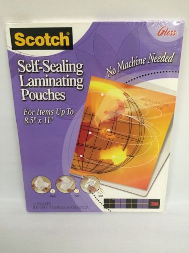 Scotch Self-Sealing Laminating Pouches 25 Count