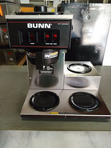 #1031 bunn 13300.0003 vp17-3 pourover coffee brewer - stainless for sale