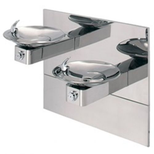 Haws 1011hpsms 304 stainless steel pol. barrier-free dual wall mount fountain for sale