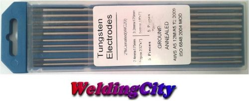 Weldingcity 10-pk 2.0% ceriated (grey) assorted 3/32-1/8x7 tig tungsten rod for sale
