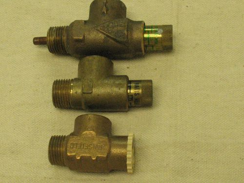Assortment of 3 Watts and Mansfield--1/2 inch--Relief Valves--New Old Stock