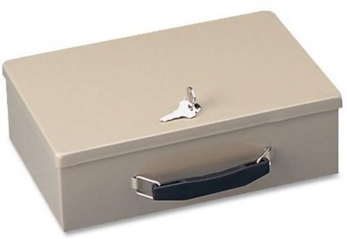 STEELMASTER Fire-Retardant Steel Security Box, Includes 2 Keys, Sand (221614003)