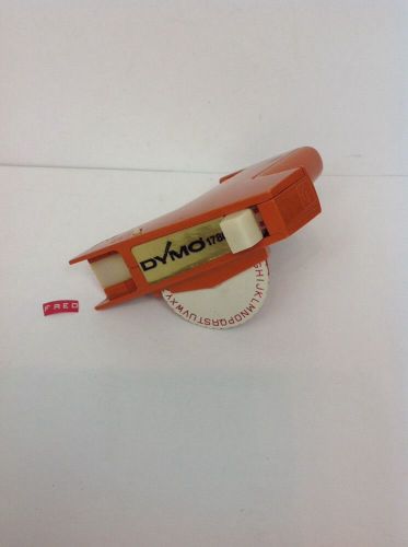 Vintage Dymo 1780  Embossing  Labelmaker Bright Orange