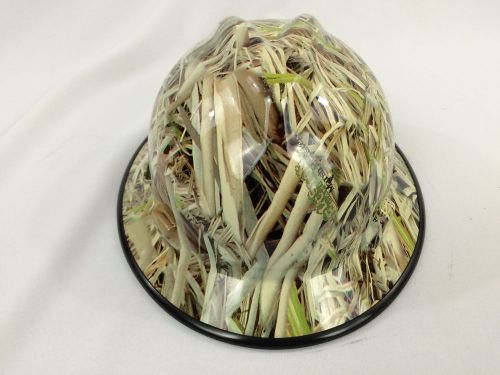 Msa v-gard hard hat w/fas-trac elusion marsh camo hydrographic print osha/csa for sale
