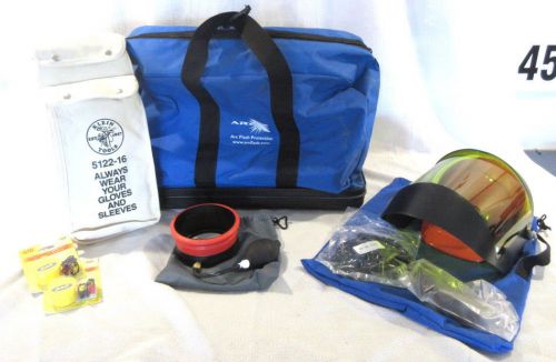 Arc-x electric arc flash protection helmet glove inflator kit for sale
