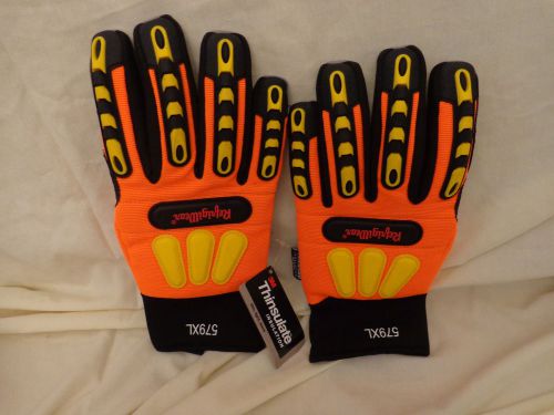 3M RefrigiWear Thinsulate Insulation gloves Orange/yellow/black 579XL NEW
