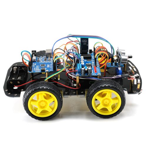 4WD Bluethooth Car Kit Arduino Robot Smart Microcontroller Programmable Learning