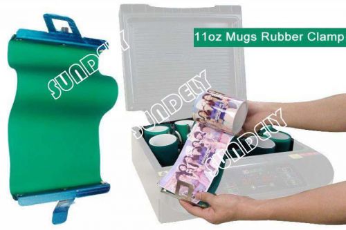 x 3 Heat Press Sublimation Silicone Mug Wraps for 11OZ Mugs 3D Rubber Mug Clamps
