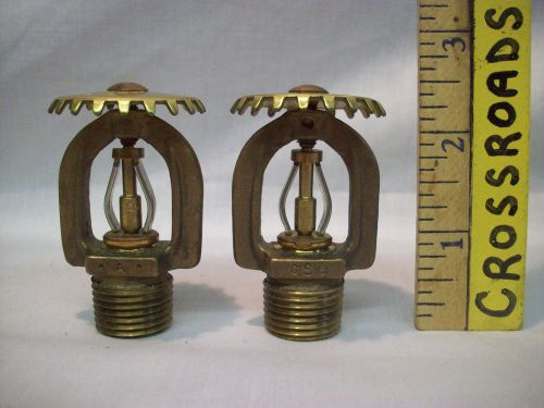 set of 2  CSC 165 degree  upright sprinkler head valve NEW 3/4&#034; NPT brass 1977