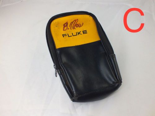 Genuine fluke c25 soft case / pouch - for digital multimeters (yellow/black c) for sale