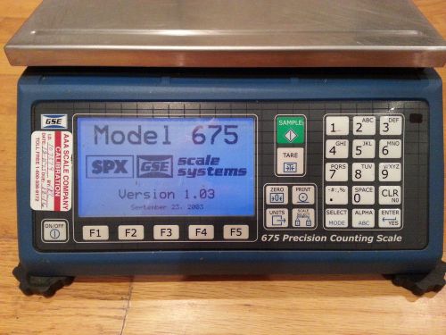 SPX GSE Scale Systems Model 675 Digital Counting Scale