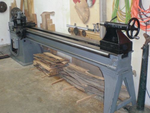 Oliver 20 pattern makers wood lathe, 24&#034; swing x 108&#034; useable length for sale