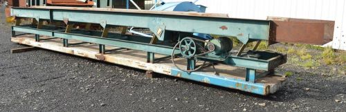 used 30&#034; wide X 30ft long vibrating shaker conveyor