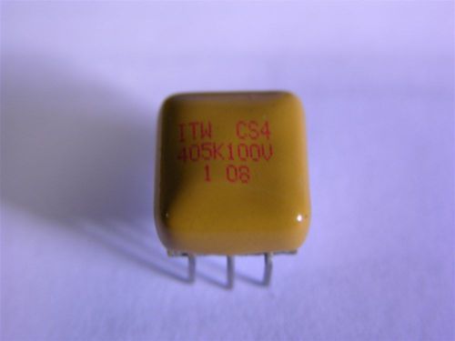 2 itw cs4 4uf 100v capstick metallized polyester replacements for ceramic caps for sale
